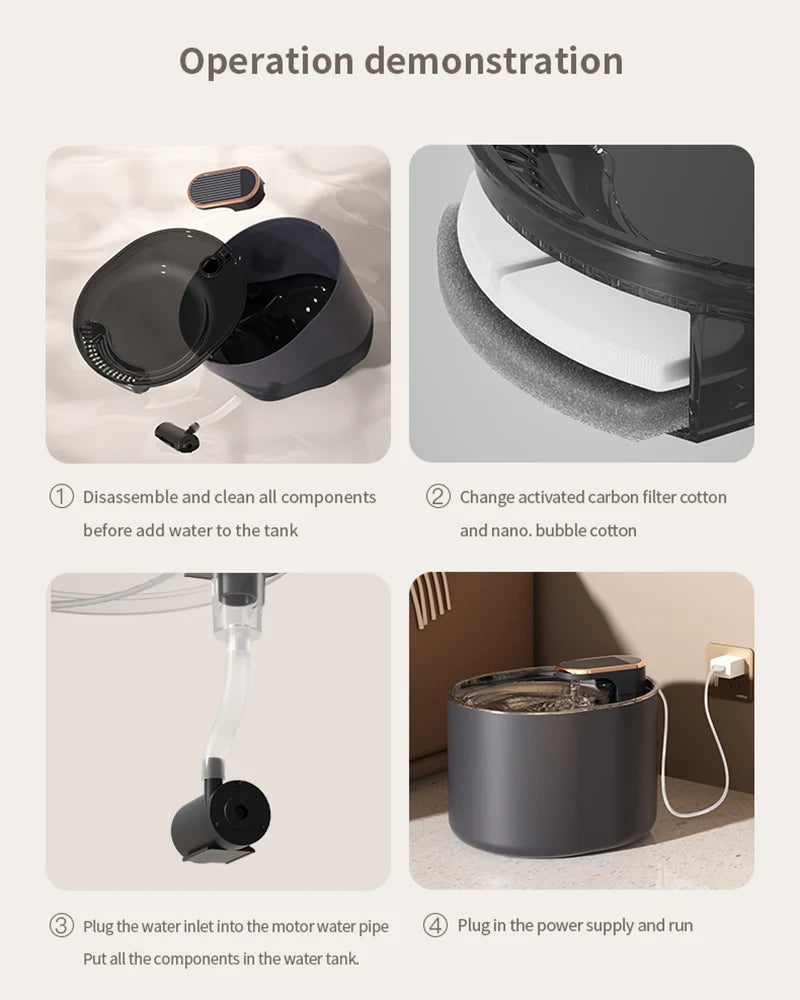 3L Auto Water Fountain with Filter