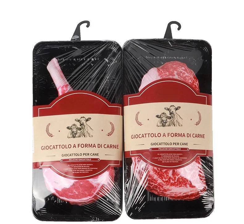 Steak Chew Sound Dog Toy