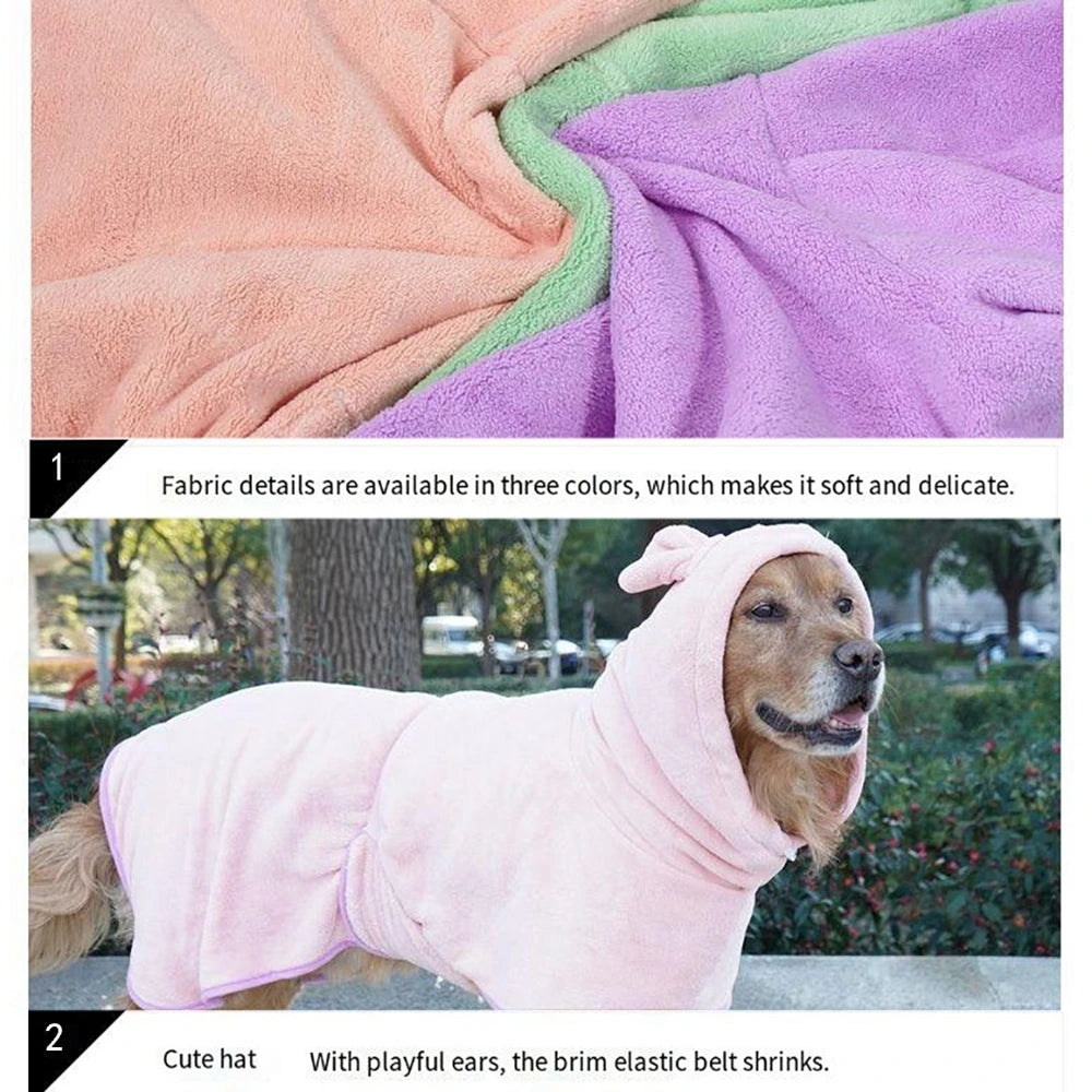 Absorbent Microfiber Bathrobe