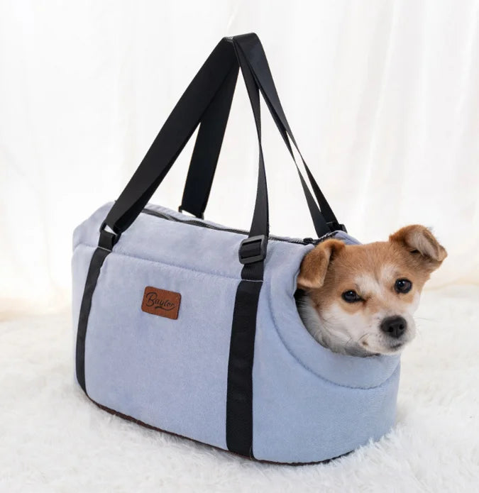 Plush portable carrier bag