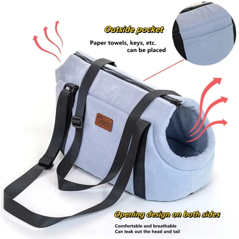 Plush portable carrier bag